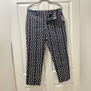 NWT Lord & Taylor pant/ slacks size 12 color 709 veloute. Graphic, geometric